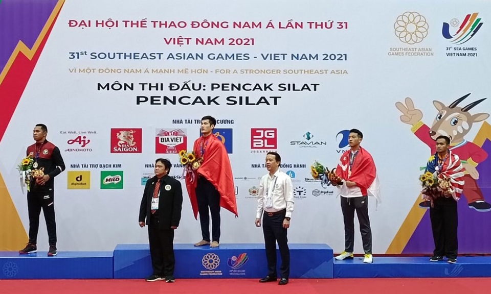 Võ sỹ Nguyễn Duy Tuyến giành HCV Pencak Silat SEA Games 31