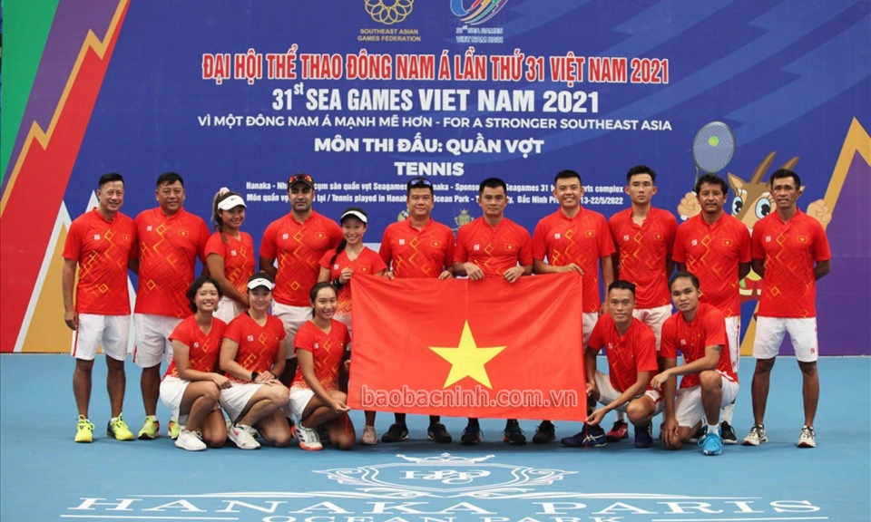 Khởi tranh các nội dung thi đấu của môn Quần vợt SEA Games 31 tại Bắc Ninh