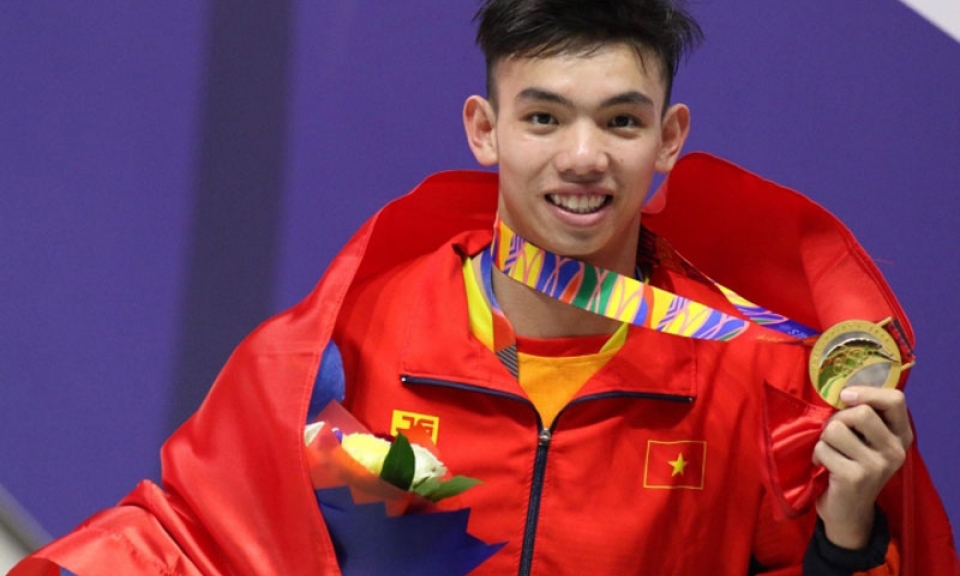 Vũ Thành An tuyên thệ khai mạc SEA Games, Nguyễn Huy Hoàng cầm cờ đoàn Việt Nam