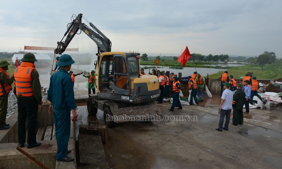 Thuận Thành diễn tập phòng chống thiên tai quy mô cấp xã