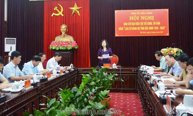 Thống nhất bổ sung, tái bản sách “Lịch sử Đảng bộ tỉnh Bắc Ninh”