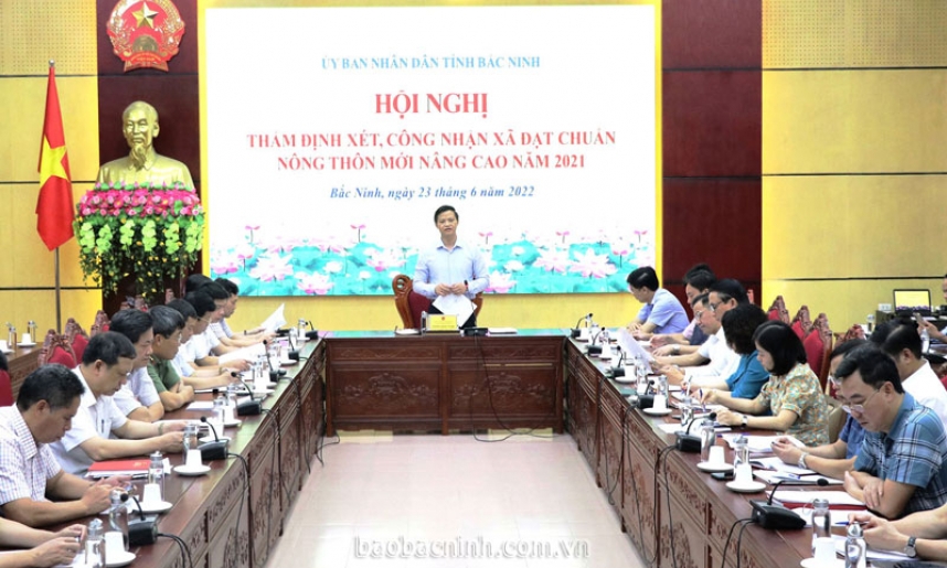 Thẩm định, xét công nhận xã đạt chuẩn Nông thôn mới nâng cao năm 2021