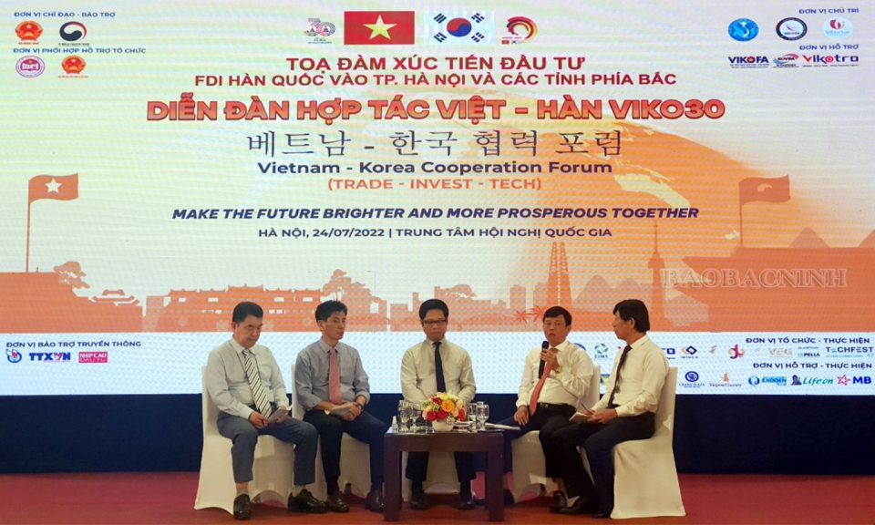 Hội nghị xúc tiến đầu tư FDI Hàn Quốc vào thành phố Hà Nội và các tỉnh phía Bắc
