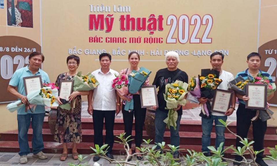 Bắc Ninh có 6 tác phẩm đạt giải tại Triển lãm Mỹ thuật Bắc Giang mở rộng năm 2022
