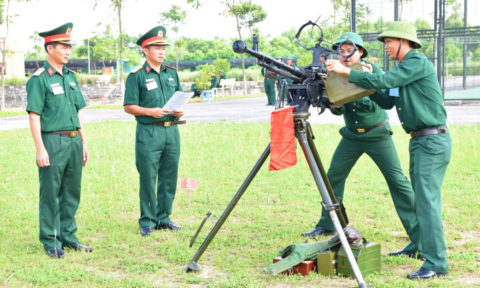 Khai mạc Hội thi Khẩu đội Phòng không kiêm nhiệm giỏi