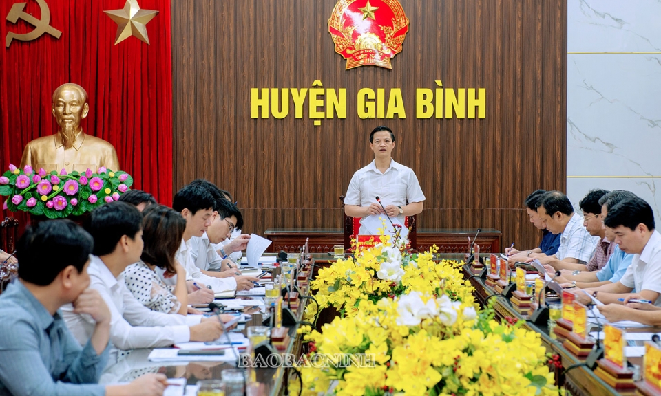 Kiểm tra, đôn đốc tiến độ giải ngân vốn đầu tư công tại huyện Gia Bình, thành phố Từ Sơn