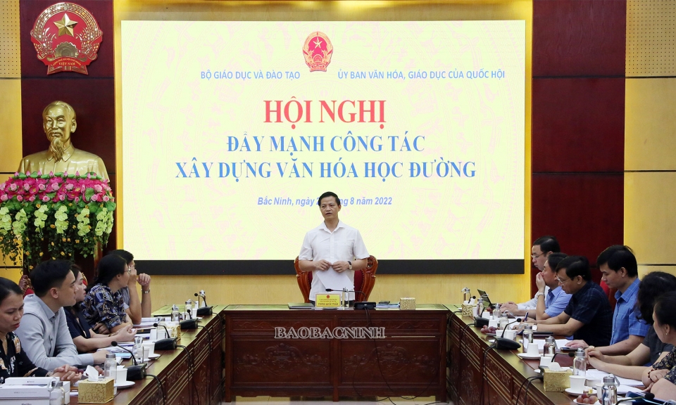 Đẩy mạnh công tác xây dựng văn hóa học đường