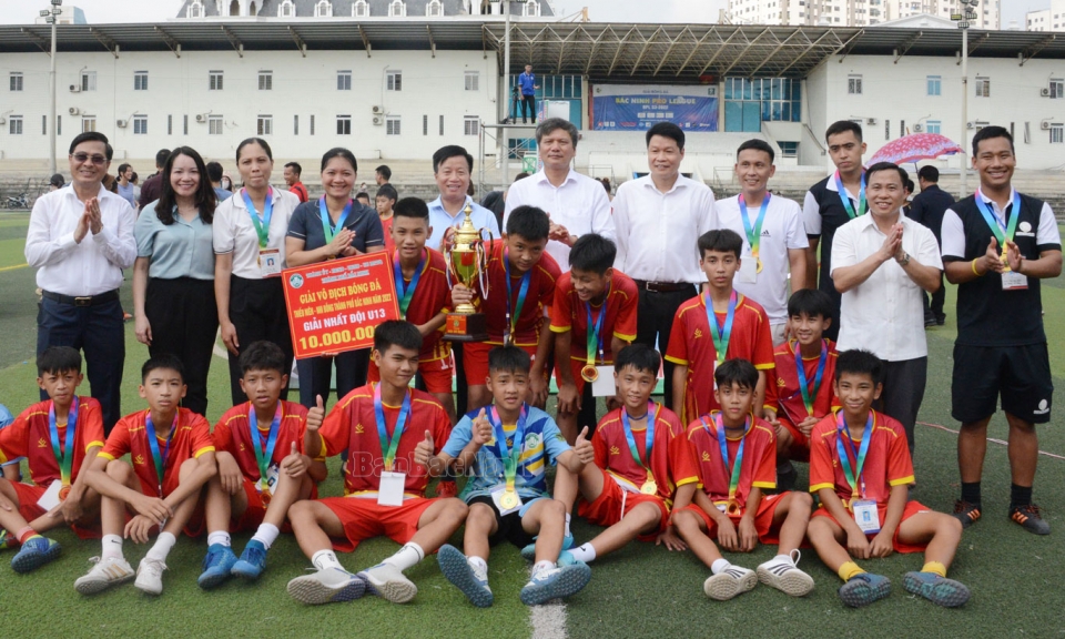 Bế mạc giải vô địch Bóng đá Thiếu niên, nhi đồng thành phố Bắc Ninh năm 2022