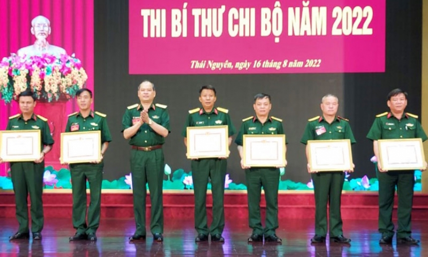 Đảng bộ Quân sự tỉnh Bắc Ninh đạt giải Ba thi Bí thư chi bộ cấp Quân khu