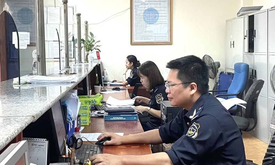 Chi cục Hải quan Bắc Ninh tổng thu ngân sách  tăng 14,15%