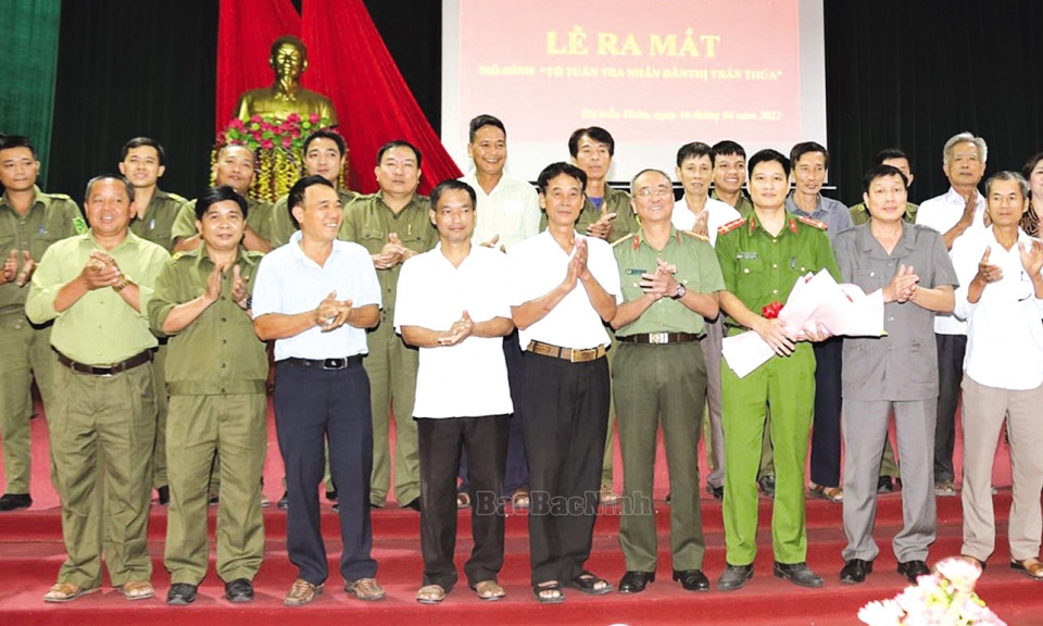 Thị trấn Thứa xây dựng thế trận  an ninh nhân dân vững chắc