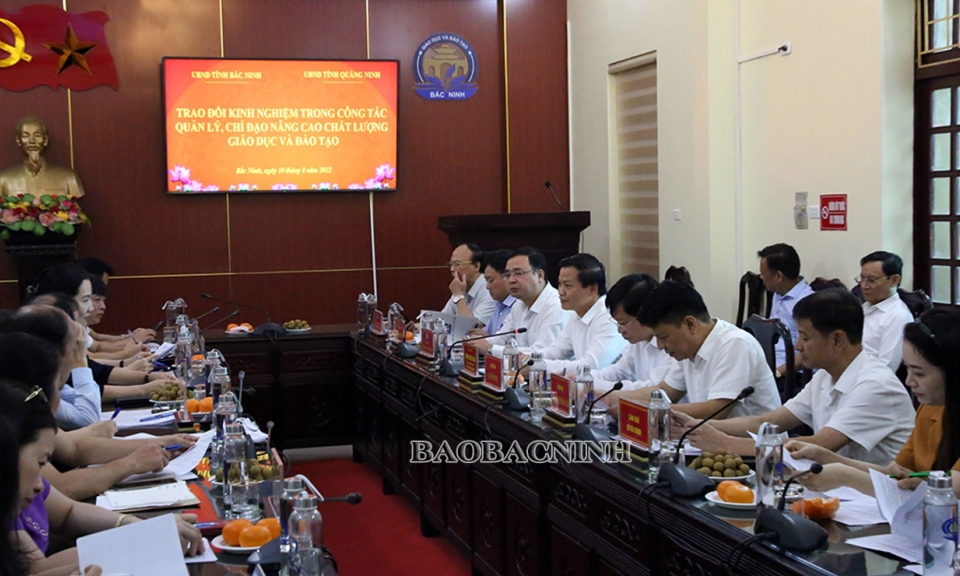 Tỉnh Quảng Ninh trao đổi kinh nghiệm quản lý, nâng cao chất lượng giáo dục tại Bắc Ninh