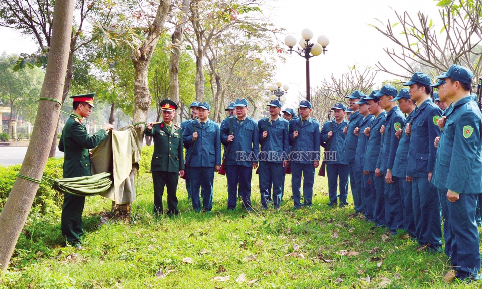 Nâng cao chất lượng huấn luyện, diễn tập