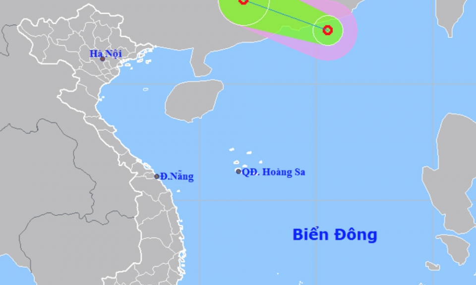 Xuất hiện áp thấp nhiệt đới trên Biển Đông, miền Bắc mưa to