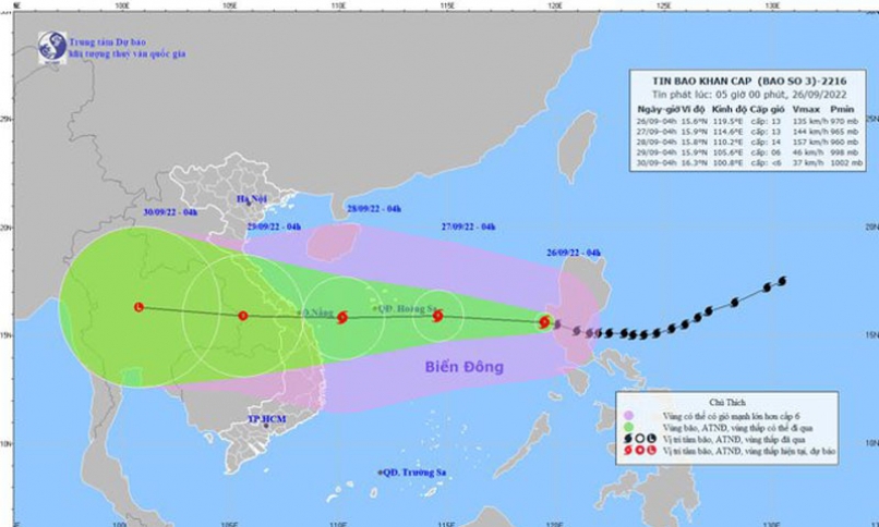 Bão khẩn cấp (cơn bão số 4 - bão Noru) và các chỉ đạo ứng phó