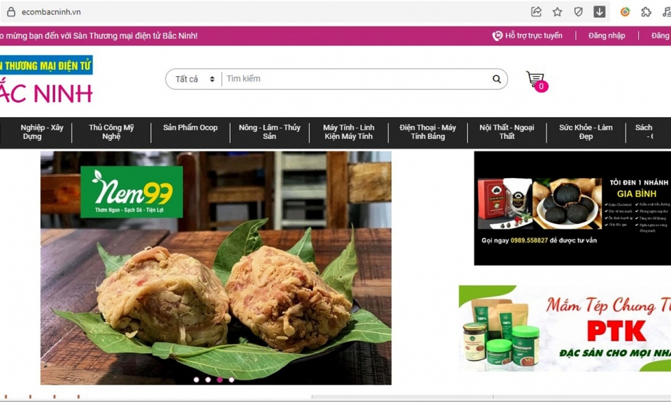 Chỉ số thương mại điện tử Bắc Ninh đứng thứ 8 cả nước