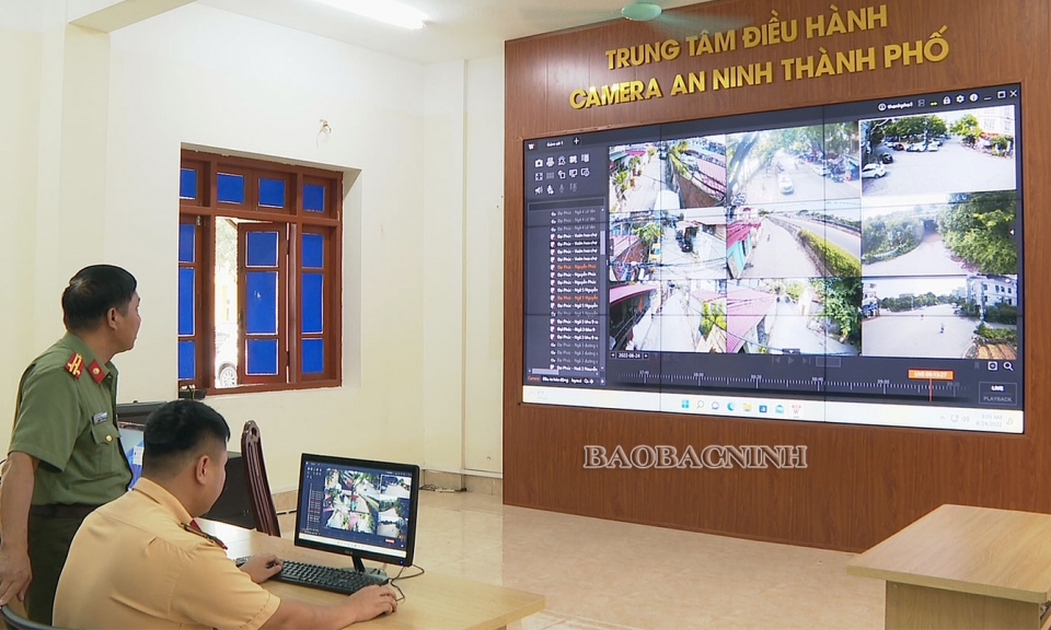 Camera an ninh giám sát ở thành phố Bắc Ninh