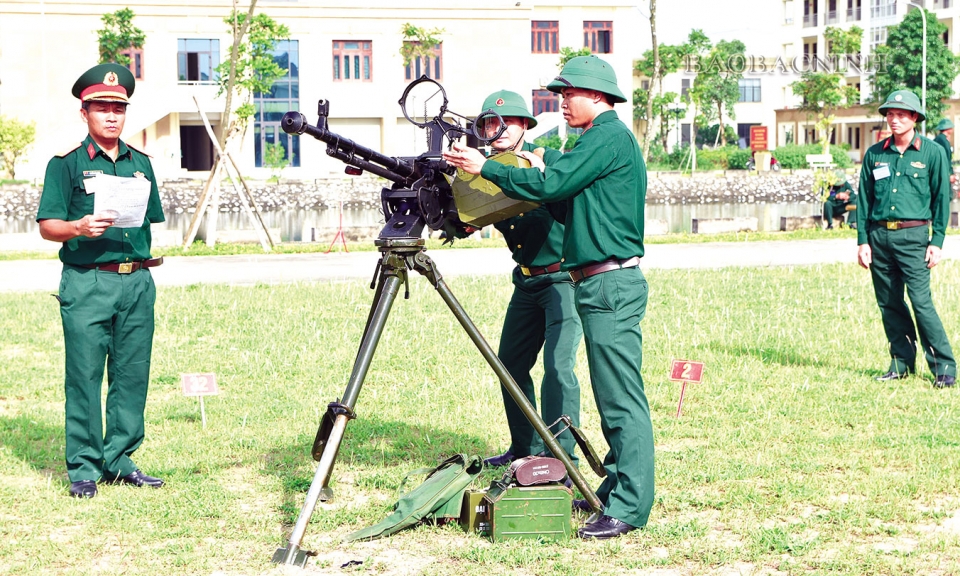 Nâng cao chất lượng công tác  quân sự, quốc phòng địa phương