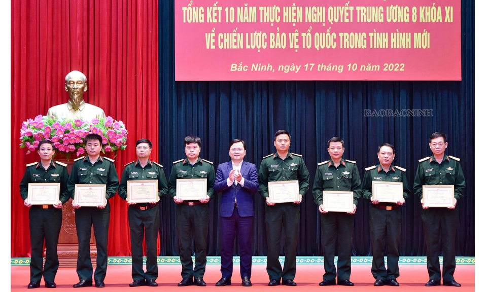 Đảng uỷ Quân sự tỉnh tổng kết 10 năm thực hiện Nghị quyết Trung ương 8 về chiến lược bảo vệ Tổ quốc trong tình hình mới