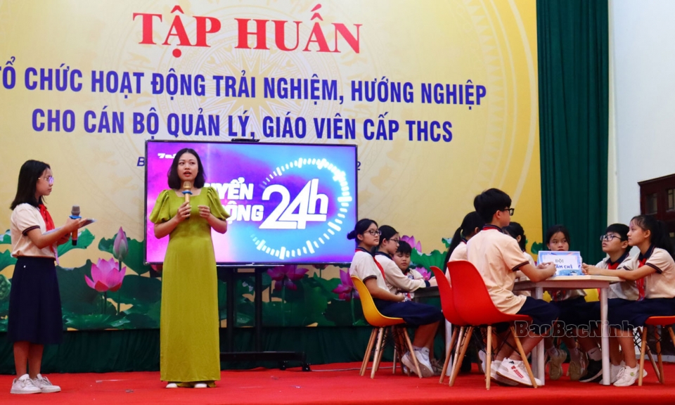 Tập huấn tổ chức hoạt động trải nghiệm, hướng nghiệp cấp THCS