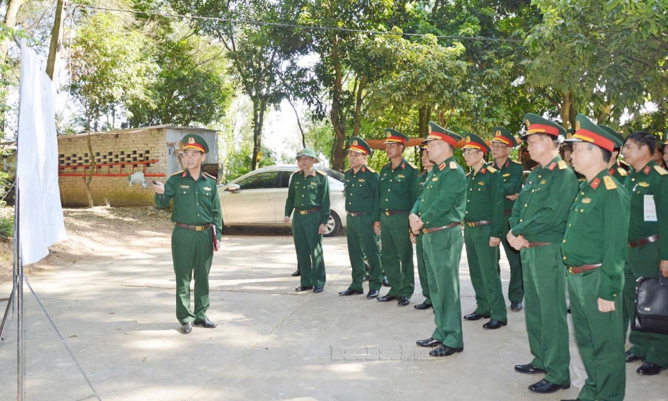 Quân khu 1 kiểm tra công tác chuẩn bị diễn tập khu vực phòng thủ tỉnh Bắc Ninh