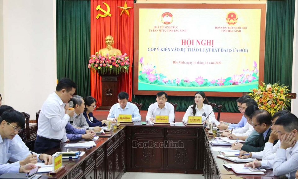 Lấy ý kiến góp ý vào dự thảo Luật Đất đai (sửa đổi)