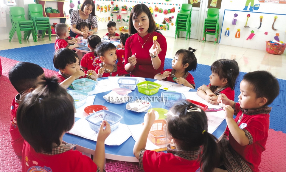Lấy trẻ làm trung tâm hoạt động giáo dục  ở Trường Mầm non Phú Hòa