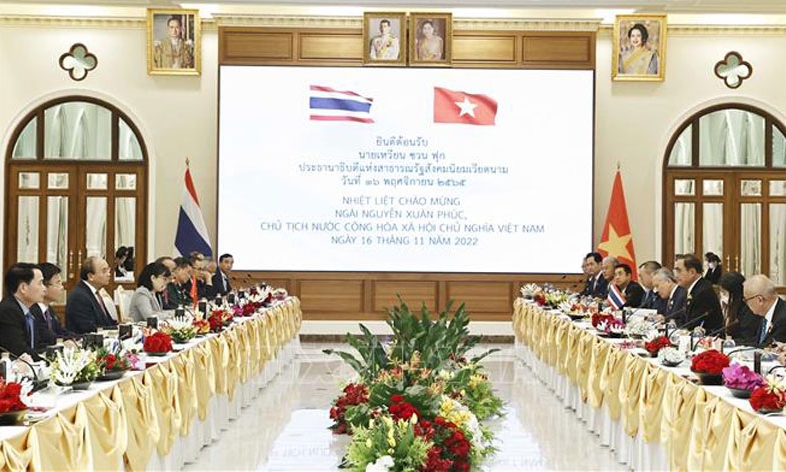 Chủ tịch nước Nguyễn Xuân Phúc hội đàm với Thủ tướng Thái Lan Prayut Chan-o-cha