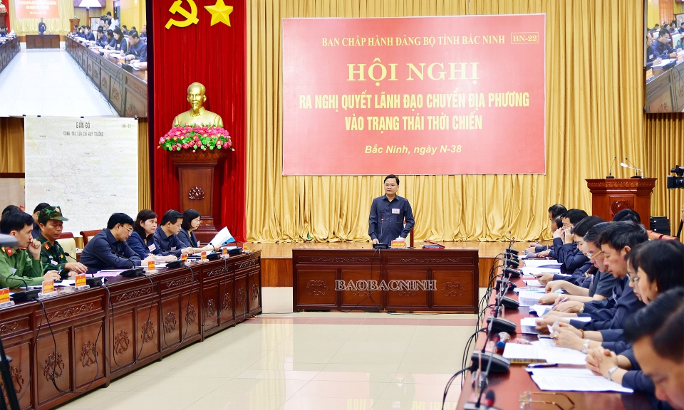 Tiếp tục luyện tập vận hành cơ chế trong diễn tập khu vực phòng thủ tỉnh