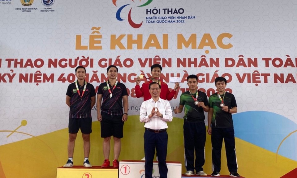 Đoàn Bắc Ninh giành 3 Huy chương vàng Hội thao “Người giáo viên nhân dân toàn quốc năm 2022”