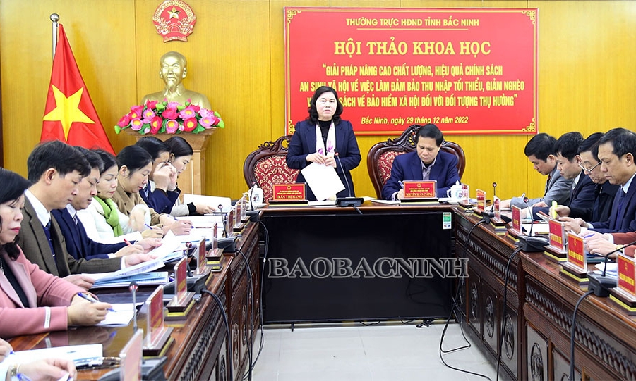 Thường trực HĐND tỉnh Hội thảo khoa học về chính sách an sinh xã hội