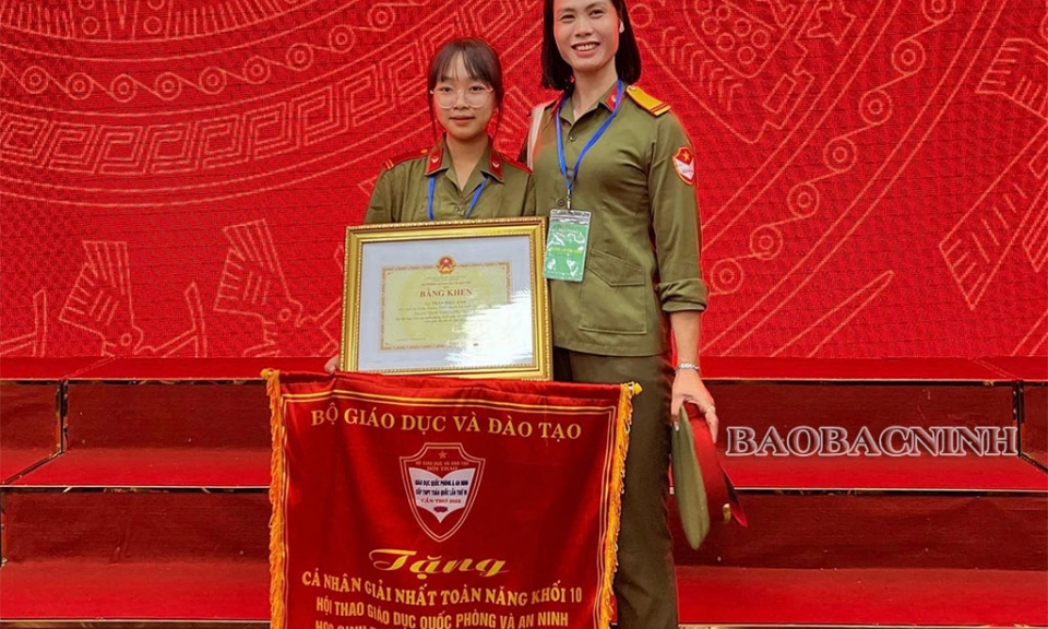 Học sinh Bắc Ninh đoạt giải Nhất toàn năng tại Hội thao Giáo dục Quốc phòng - An ninh toàn quốc lần thứ III năm 2022