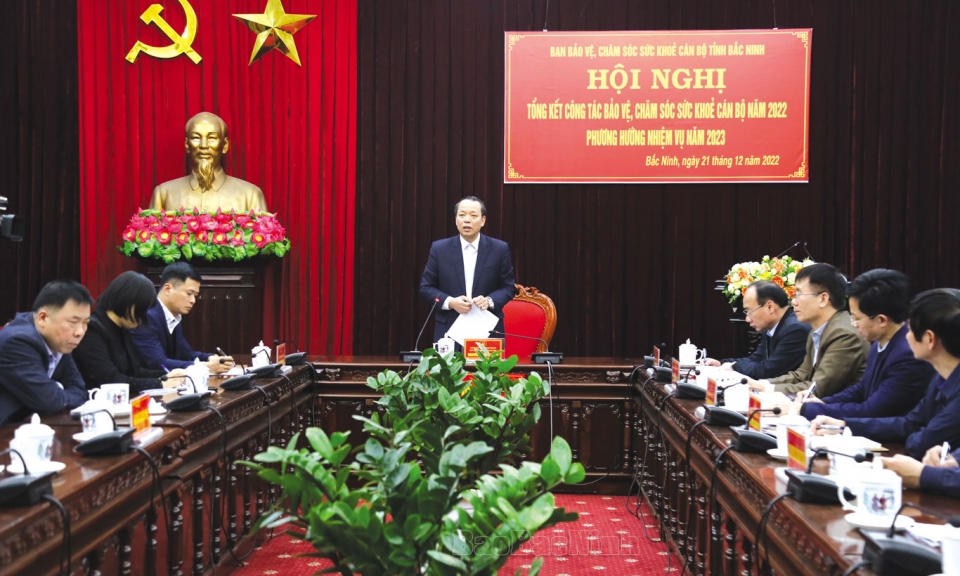 Hội nghị trực tuyến tổng kết công tác bảo vệ, chăm sóc sức khoẻ cán bộ năm 2022