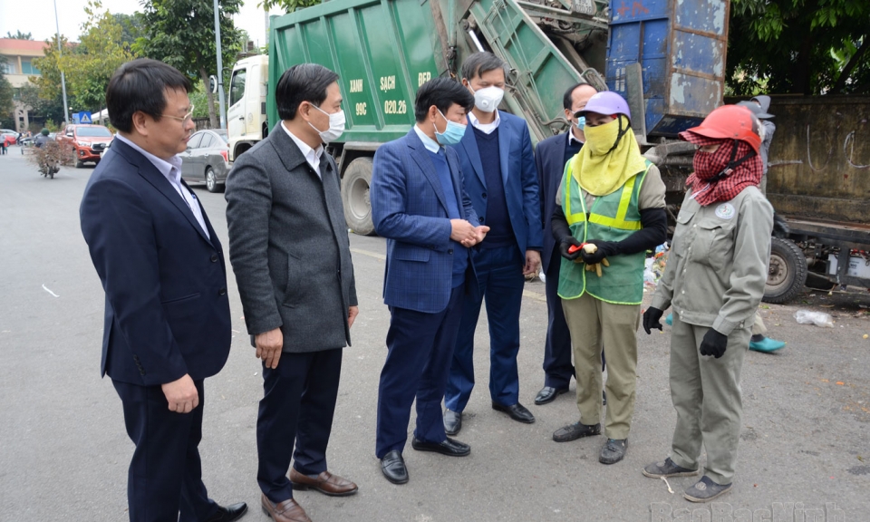Lãnh đạo tỉnh thăm và chúc Tết Công ty Cổ phần Môi trường và Công trình đô thị Bắc Ninh