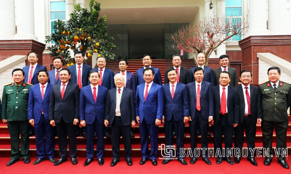 Tổng Bí thư Nguyễn Phú Trọng thăm và làm việc tại Thái Nguyên