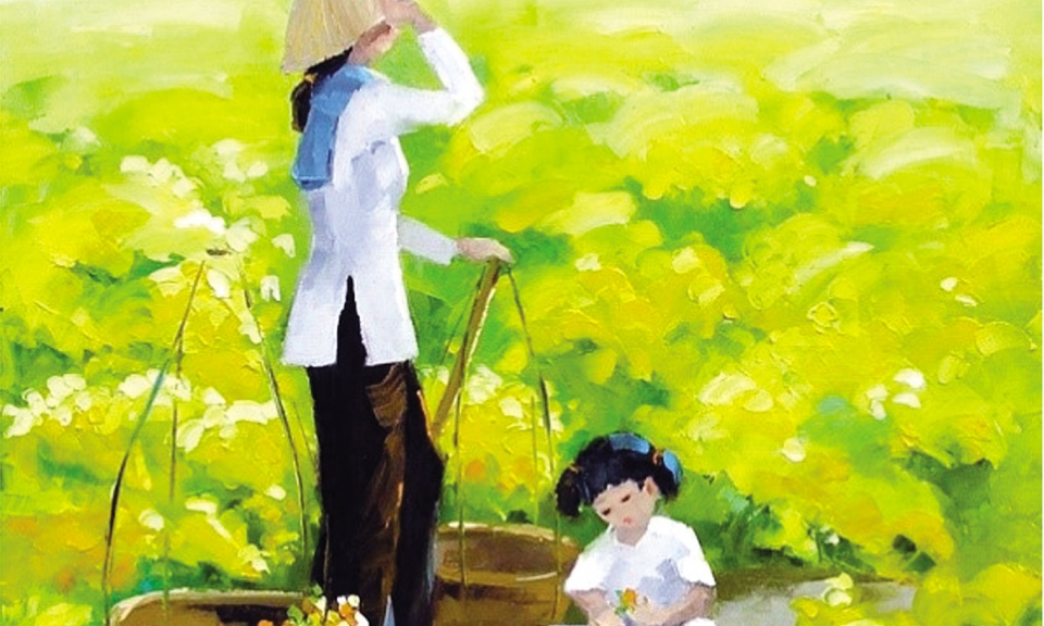 Mùa về trên tay mẹ