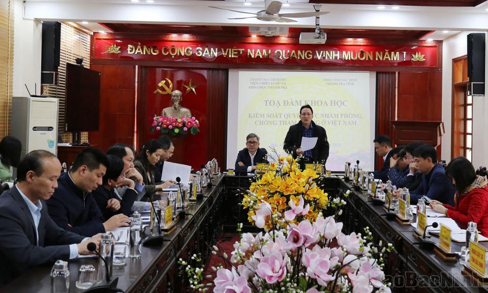 Tọa đàm “Kiểm soát quyền lực nhằm phòng, chống tham nhũng ở Việt Nam”