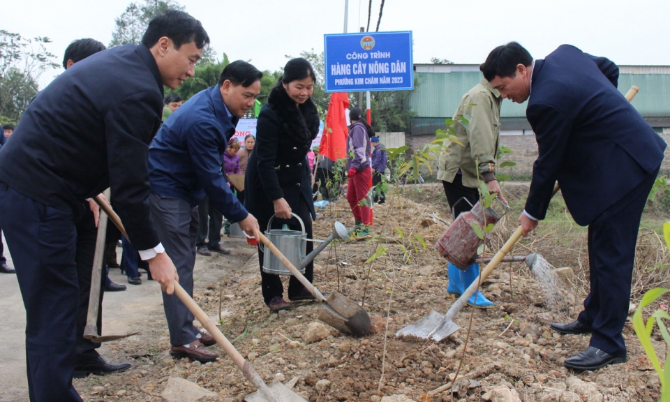 Hội Nông dân thành phố Bắc Ninh hưởng ứng Tết trồng cây