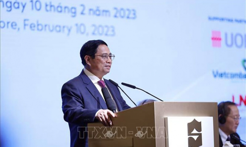 Thủ tướng Phạm Minh Chính dự Diễn đàn doanh nghiệp Việt Nam - Singapore
