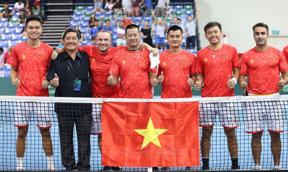Đội tuyển Quần vợt Việt Nam đối đầu với Indonesia tại vòng Play-off Davis Cup nhóm II Thế giới