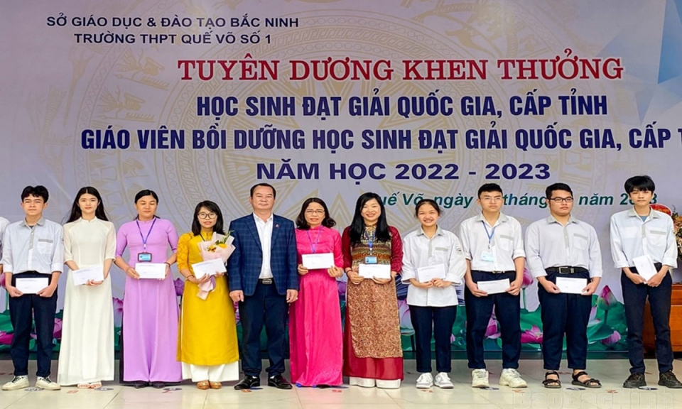 Trường THPT Quế Võ số 1 dẫn đầu kỳ thi học sinh giỏi cấp tỉnh