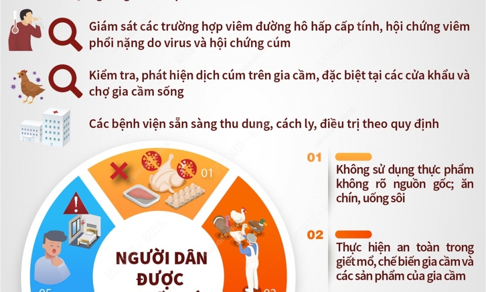 Bộ Y tế yêu cầu tăng cường phòng, chống cúm gia cầm lây sang người