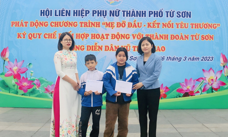 Hội LHPN thành phố Từ Sơn phát động chương trình “Mẹ đỡ đầu - Kết nối yêu thương”