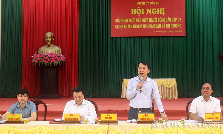 Các ý kiến, kiến nghị của nhân dân xã Tri Phương được trả lời thỏa đáng tại Hội nghị đối thoại