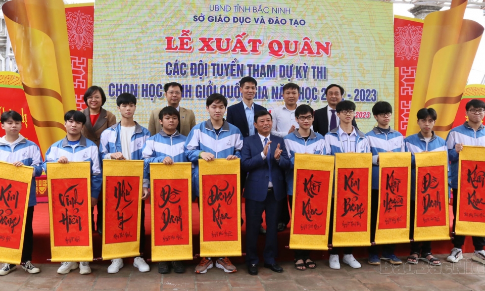 Bắc Ninh có 15 học sinh giỏi quốc gia được tham dự vòng 2 chọn các đội tuyển Olympic khu vực và quốc tế năm 2023