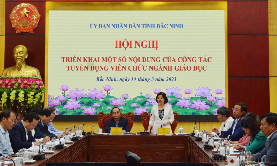 Triển khai một số nội dung trong công tác tuyển dụng viên chức ngành Giáo dục