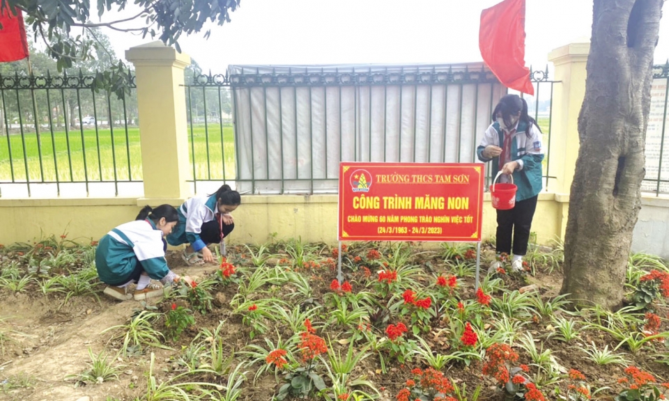 Thiếu nhi Từ Sơn phấn đấu học tập, thi đua làm nghìn việc tốt
