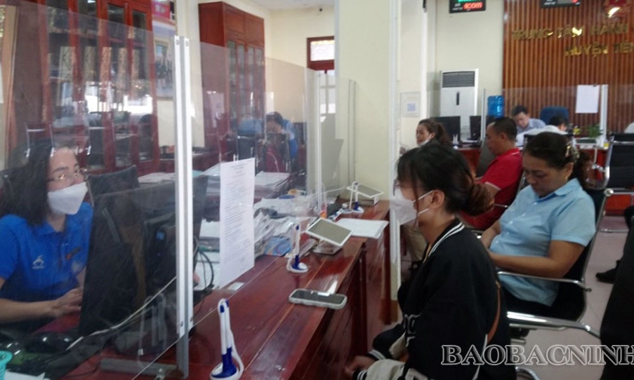 Trung tâm Hành chính công Tiên Du giải quyết hồ sơ theo cơ chế 5 tại chỗ đạt tỷ lệ 100%