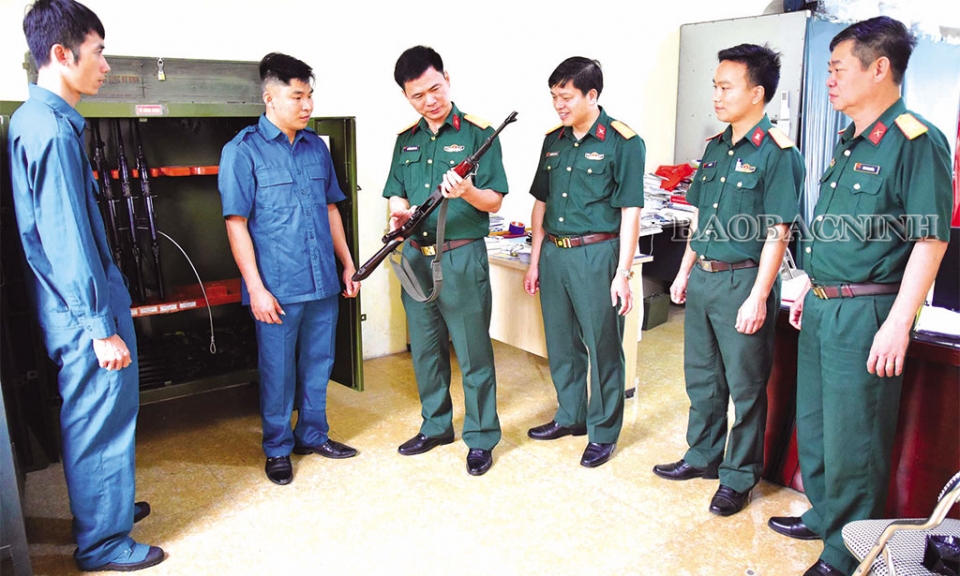 Xây dựng đơn vị điểm về huấn luyện  Điều lệnh, xây dựng chính quy, quản lý kỷ luật