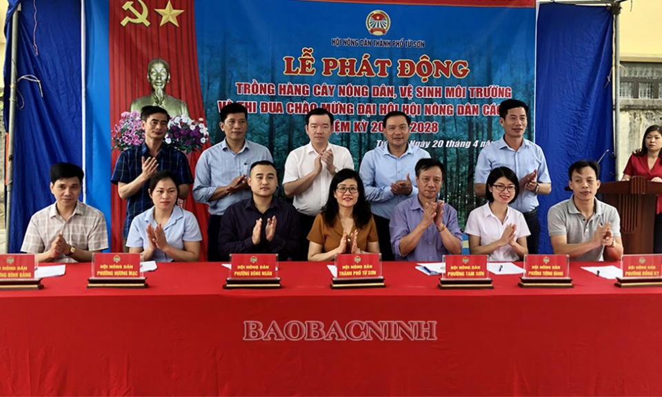 Hội Nông dân Từ Sơn phát động trồng Hàng cây nông dân